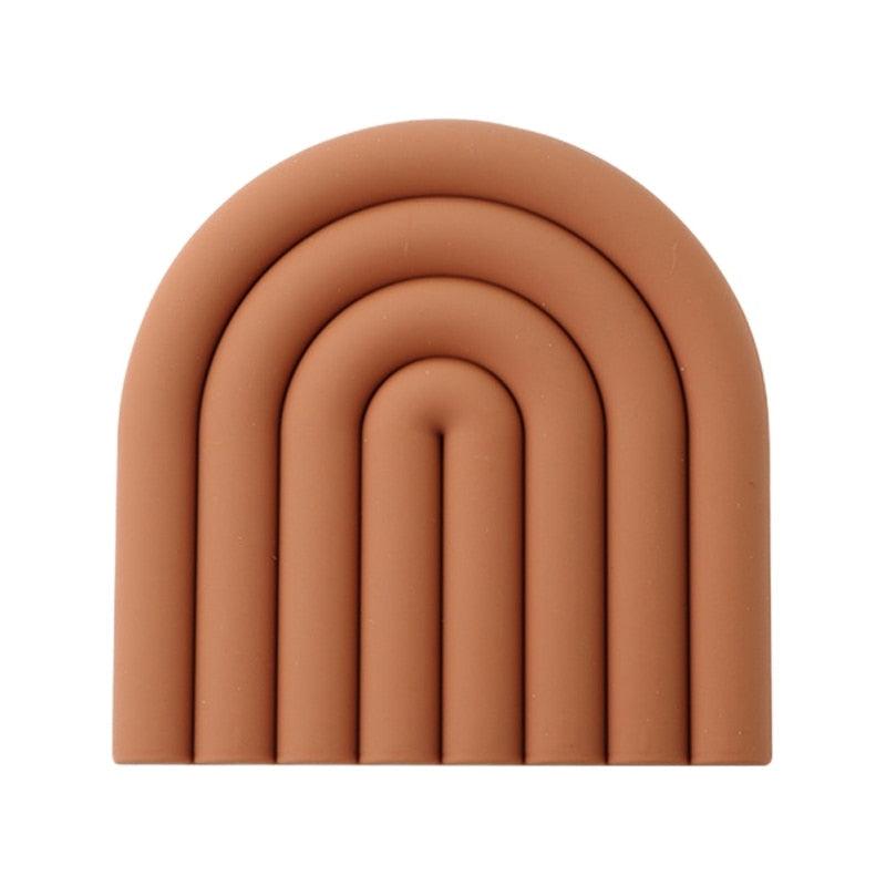 Frendorf | Silicora Bunte Silikon Untersetzer | Rutschfest & Hitzebeständig | 6er-Set | Für Getränke, Tassen & Gläser