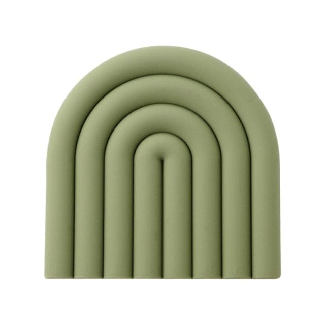 Frendorf | Silicora Bunte Silikon Untersetzer | Rutschfest & Hitzebeständig | 6er-Set | Für Getränke, Tassen & Gläser