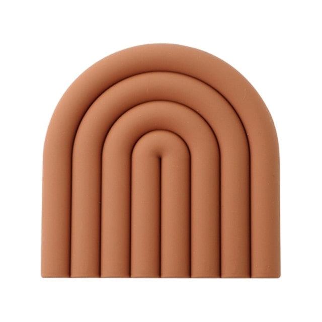 Frendorf | Silicora Bunte Silikon Untersetzer | Rutschfest & Hitzebeständig | 6er-Set | Für Getränke, Tassen & Gläser
