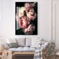Frendorf | Blossomiq Pink Rose Leinwanddruck | Elegante Blütenkunst | Wanddeko für Zuhause