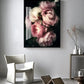 Frendorf | Blossomiq Pink Rose Leinwanddruck | Elegante Blütenkunst | Wanddeko für Zuhause