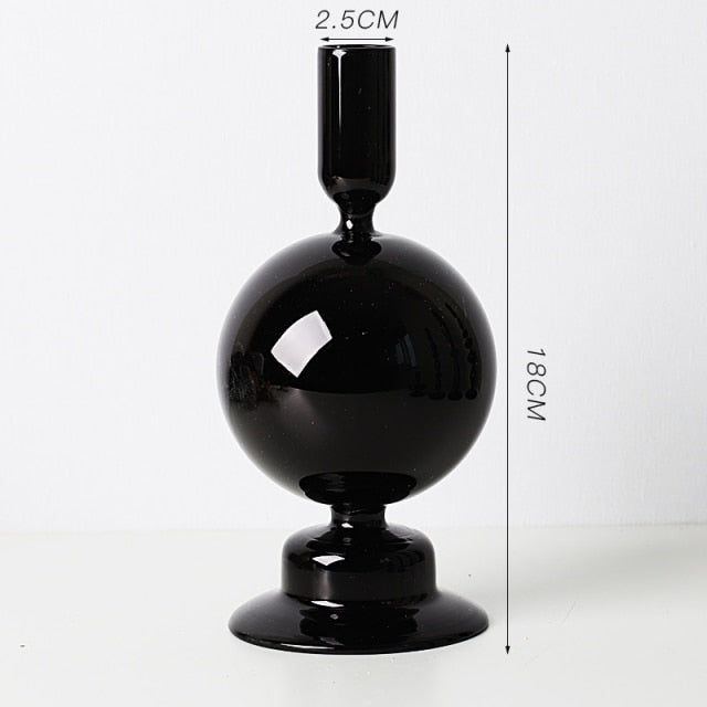 Nordic Stylischer Blasen-Glas Kerzenhalter