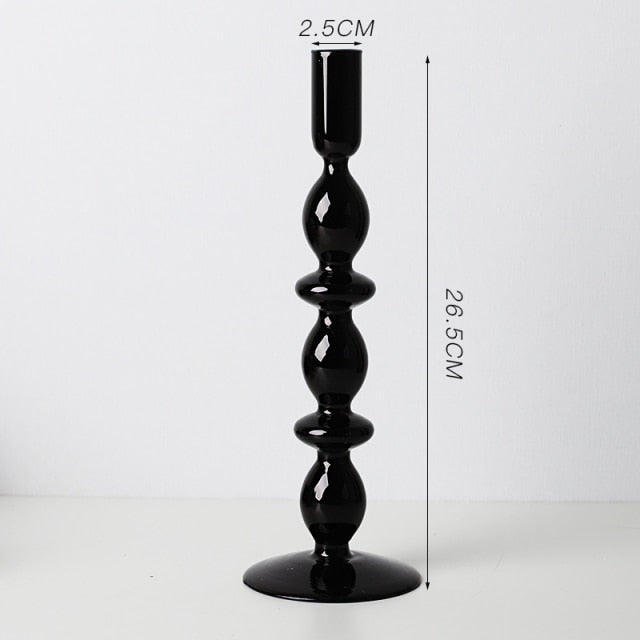 Nordic Stylischer Blasen-Glas Kerzenhalter