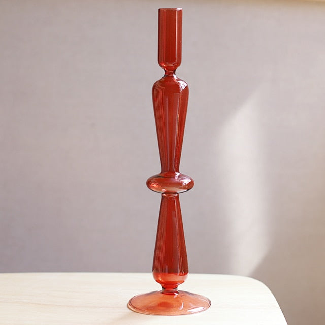 Nordic Stylischer Blasen-Glas Kerzenhalter