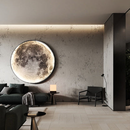 3D LED Mond oder Erde Decken- oder Wandlampe (3 Stile) 24CM-80CM
