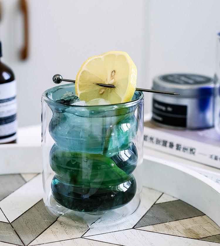 Frendorf | BubbleMug Doppelwandige Isolier-Glas-Tasse | Hitzebeständig | Elegantes Design | Perfekt für heiße & kalte Getränke