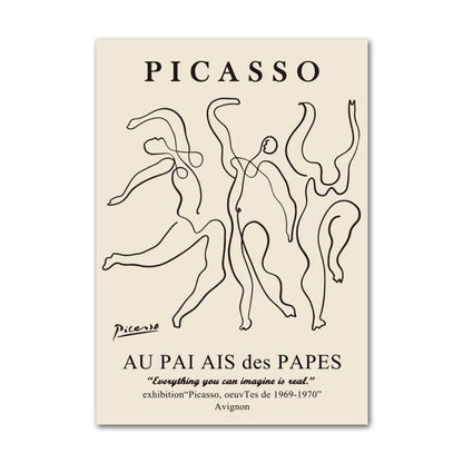 Henri Matisse Picasso Abstrakte Leinwand