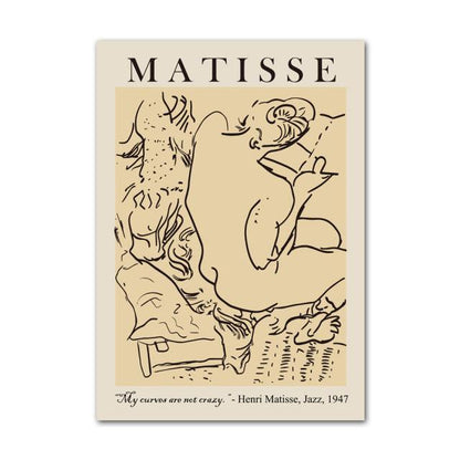 Henri Matisse Picasso Abstrakte Leinwand