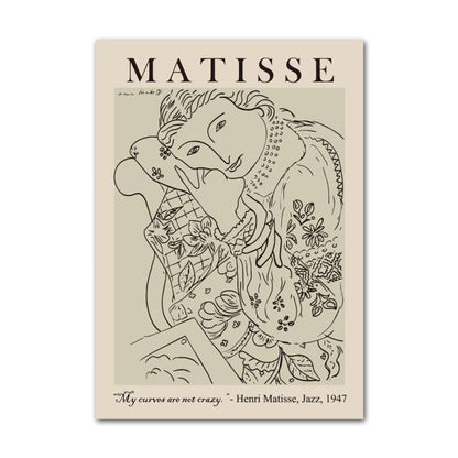 Henri Matisse Picasso Abstrakte Leinwand