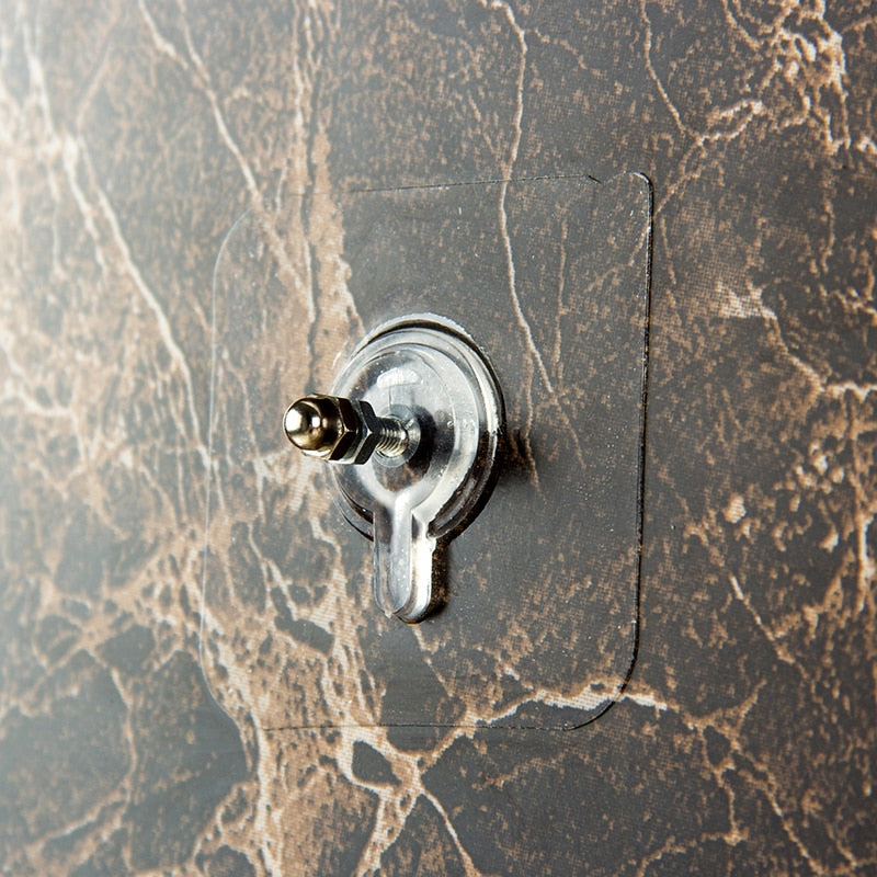 Frendorf | 10 Stück Schwerlast klebefreier transparenter Haken