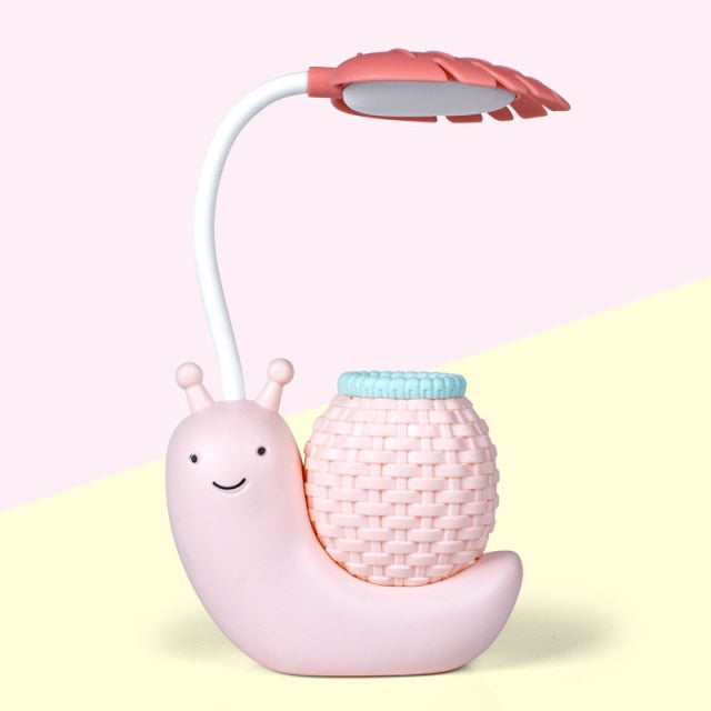 Schnecke Stifthalter Tischlampe Kinder