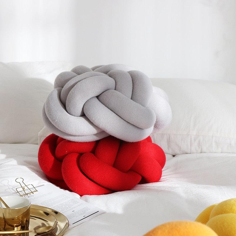 Frendorf | Knotta Twist Baumwoll Kissen | Dekoratives Knotenkissen | Weich & Stylisch | Für Wohnzimmer & Schlafzimmer