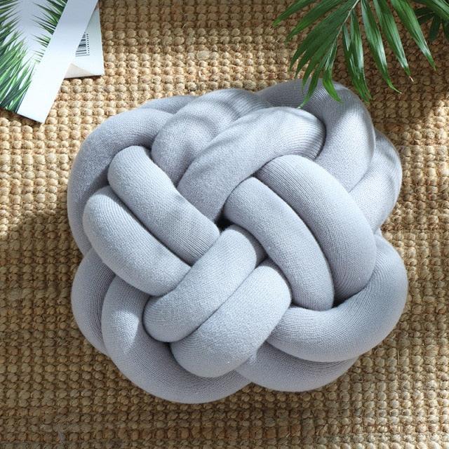 Frendorf | Knotta Twist Baumwoll Kissen | Dekoratives Knotenkissen | Weich & Stylisch | Für Wohnzimmer & Schlafzimmer