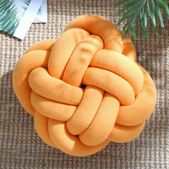 Frendorf | Knotta Twist Baumwoll Kissen | Dekoratives Knotenkissen | Weich & Stylisch | Für Wohnzimmer & Schlafzimmer