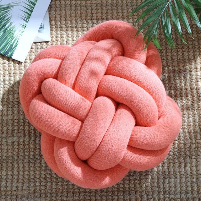 Frendorf | Knotta Twist Baumwoll Kissen | Dekoratives Knotenkissen | Weich & Stylisch | Für Wohnzimmer & Schlafzimmer