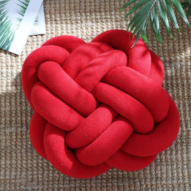 Frendorf | Knotta Twist Baumwoll Kissen | Dekoratives Knotenkissen | Weich & Stylisch | Für Wohnzimmer & Schlafzimmer