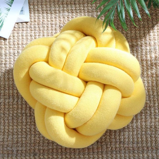 Frendorf | Knotta Twist Baumwoll Kissen | Dekoratives Knotenkissen | Weich & Stylisch | Für Wohnzimmer & Schlafzimmer
