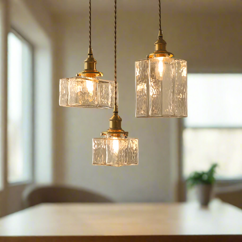 Frendorf | Aurivelle Moderne Retro-Hängeleuchte aus Glas | Elegantes Design | Dimmbar | Perfekte Beleuchtung für Esszimmer & Wohnzimmer