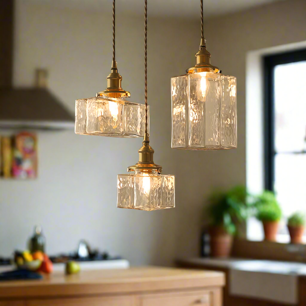 Frendorf | Aurivelle Moderne Retro-Hängeleuchte aus Glas | Elegantes Design | Dimmbar | Perfekte Beleuchtung für Esszimmer & Wohnzimmer
