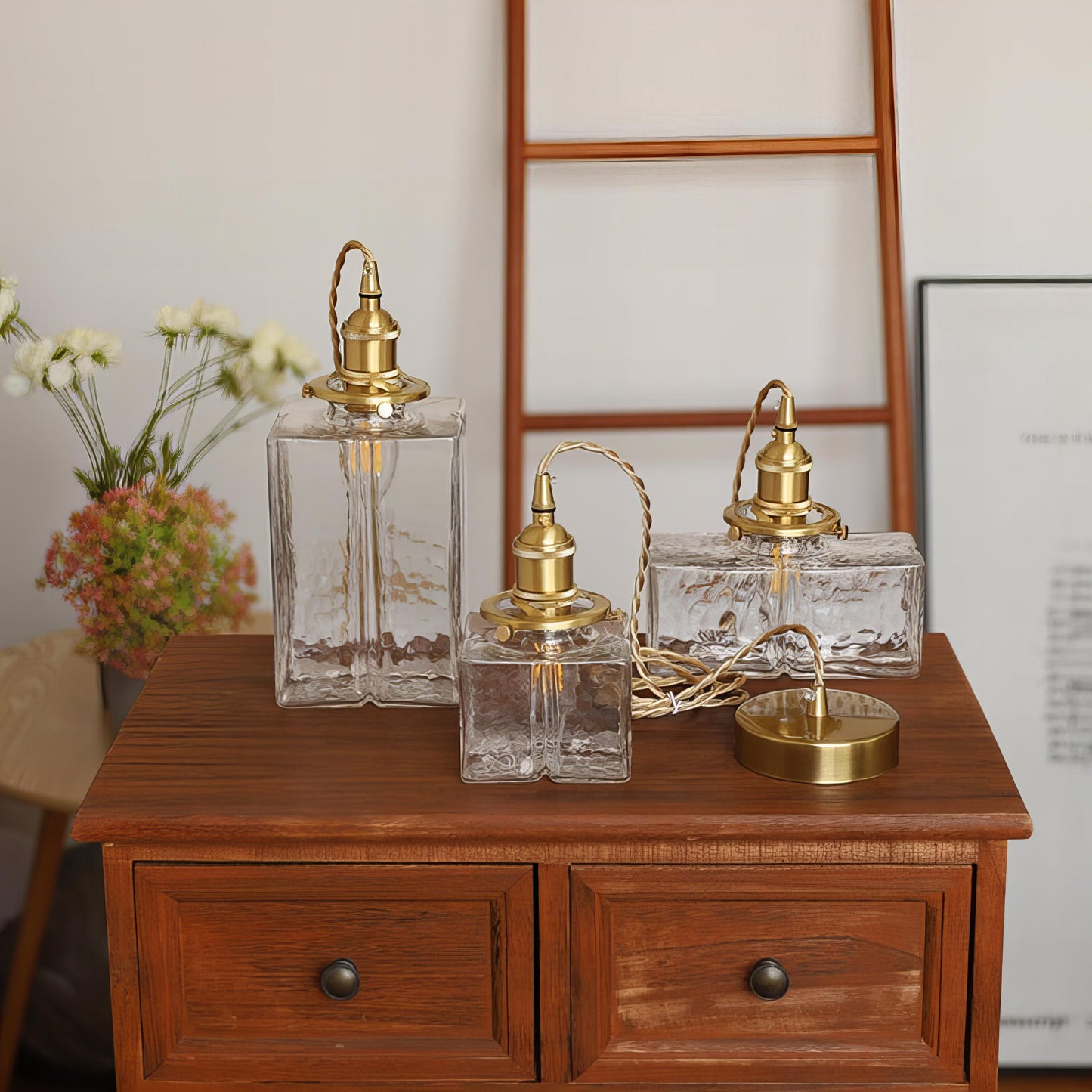 Frendorf | Aurivelle Moderne Retro-Hängeleuchte aus Glas | Elegantes Design | Dimmbar | Perfekte Beleuchtung für Esszimmer & Wohnzimmer