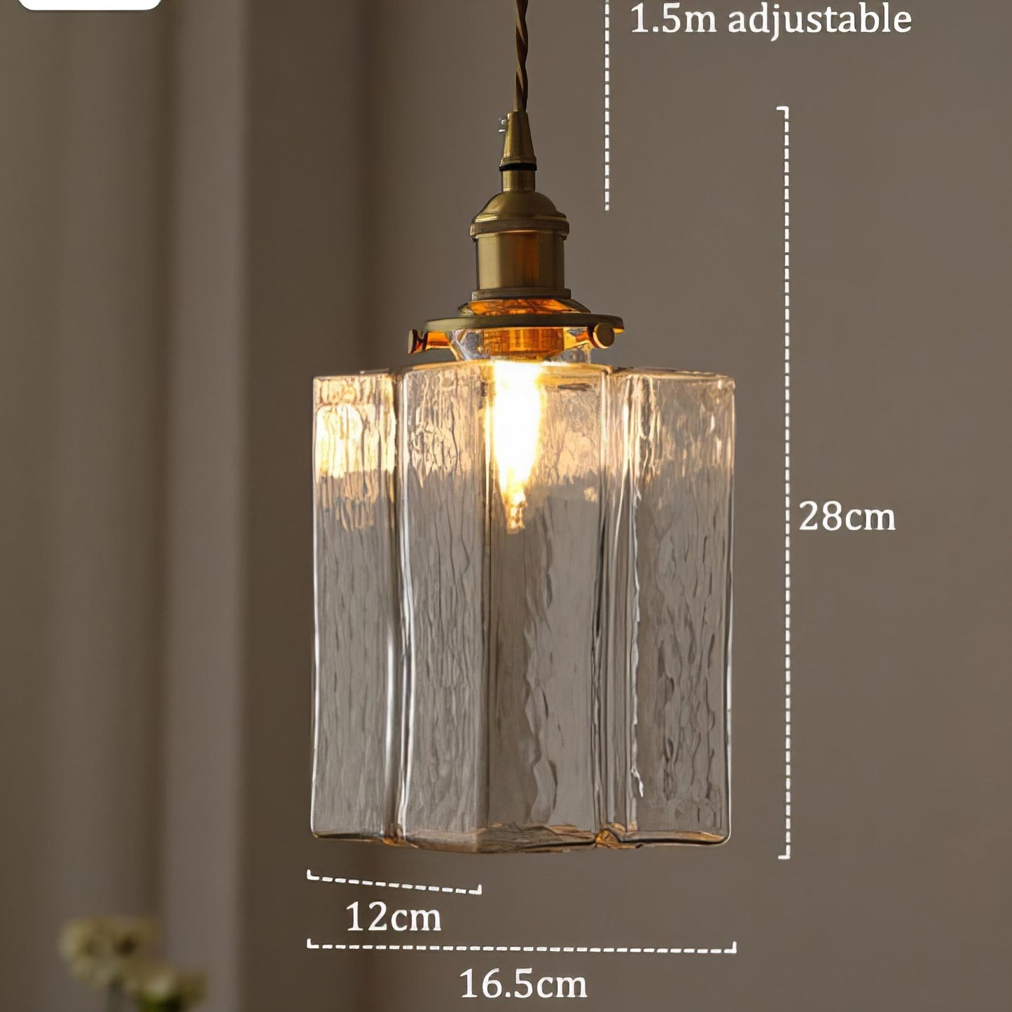 Frendorf | Aurivelle Moderne Retro-Hängeleuchte aus Glas | Elegantes Design | Dimmbar | Perfekte Beleuchtung für Esszimmer & Wohnzimmer