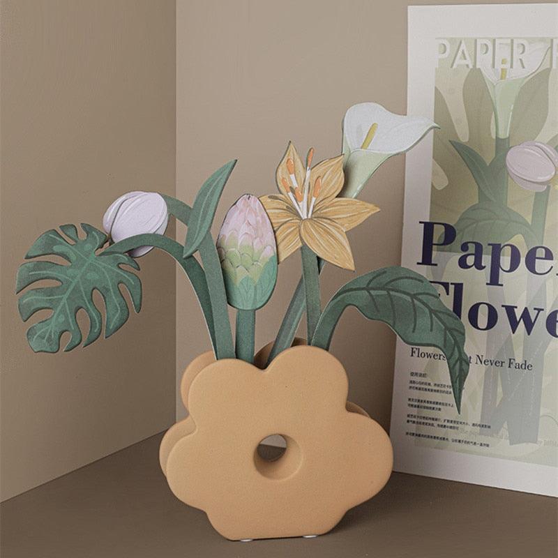 Frendorf | TropicBloom - Exotisches Papierblumenarrangement | Tropisches Dekor | Nachhaltige Eleganz