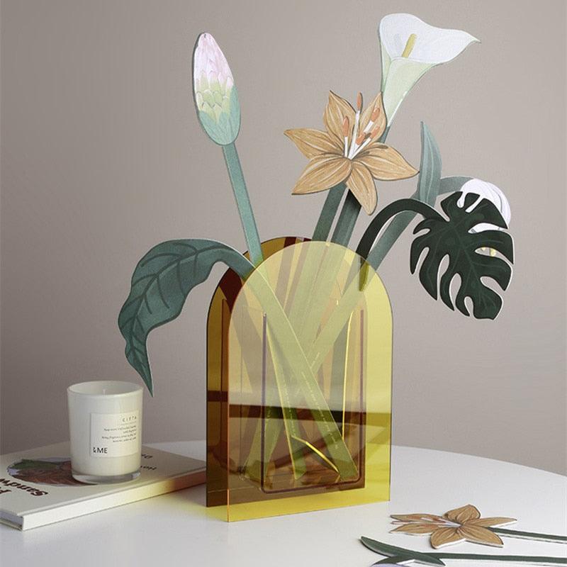 Frendorf | TropicBloom - Exotisches Papierblumenarrangement | Tropisches Dekor | Nachhaltige Eleganz