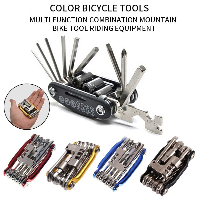 Frendorf | 15in1 Multifunktionales Taschenformat Fahrrad Reparatur Werkzeugset