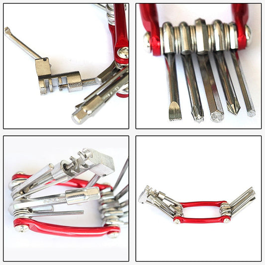 Frendorf | 15in1 Multifunktionales Taschenformat Fahrrad Reparatur Werkzeugset