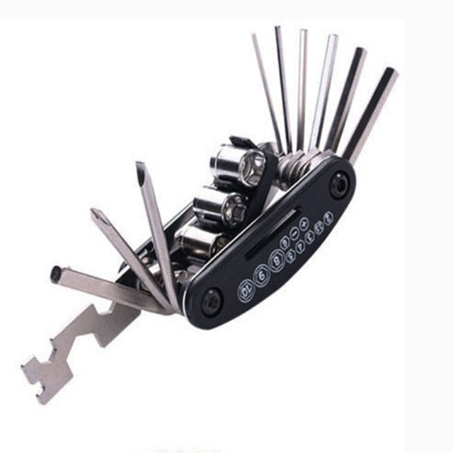 Frendorf | 15in1 Multifunktionales Taschenformat Fahrrad Reparatur Werkzeugset