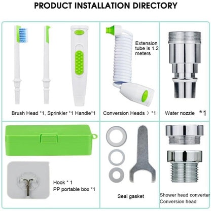 Frendorf | 2in1 Tragbarer Wasserhahn Zahnbürste Wasserzahnreiniger