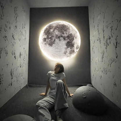 3D LED Mond oder Erde Decken- oder Wandlampe (3 Stile) 24CM-80CM