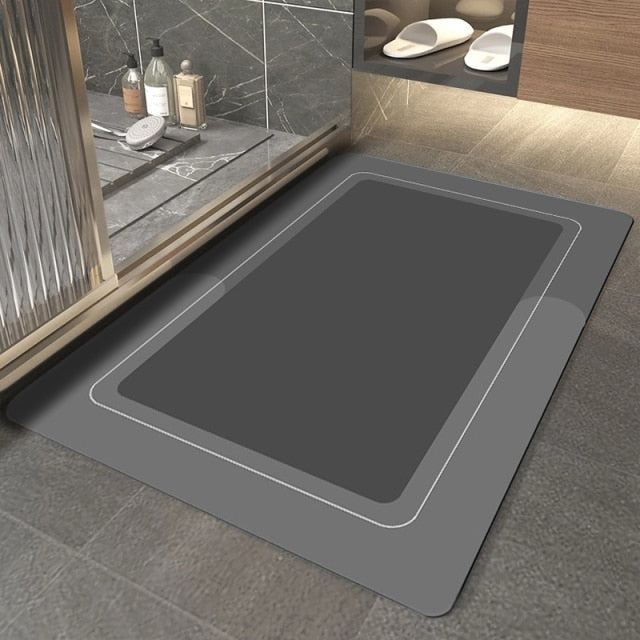 Frendorf | AquaSoothe Moderner Saugfähiger Badezimmerteppich | Rutschfest | Ultra Weich & Wasserabsorbierend | Teppich für Bad & Dusche