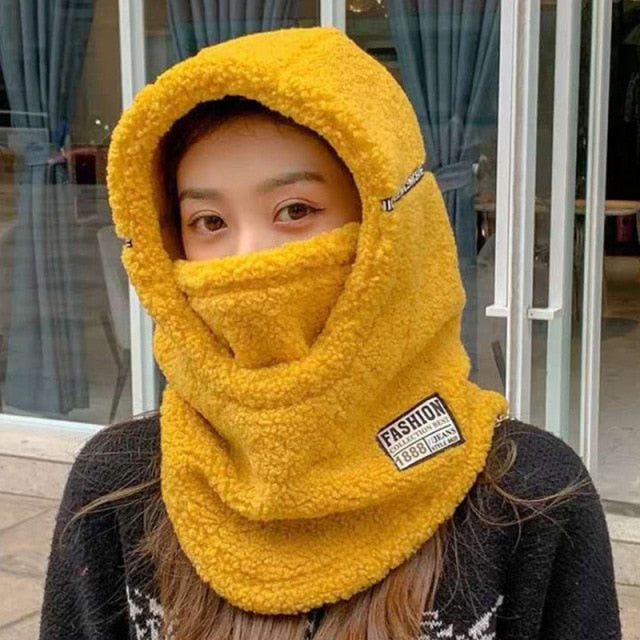 Winter Kapuzen Warmer Dicke Masken Hut