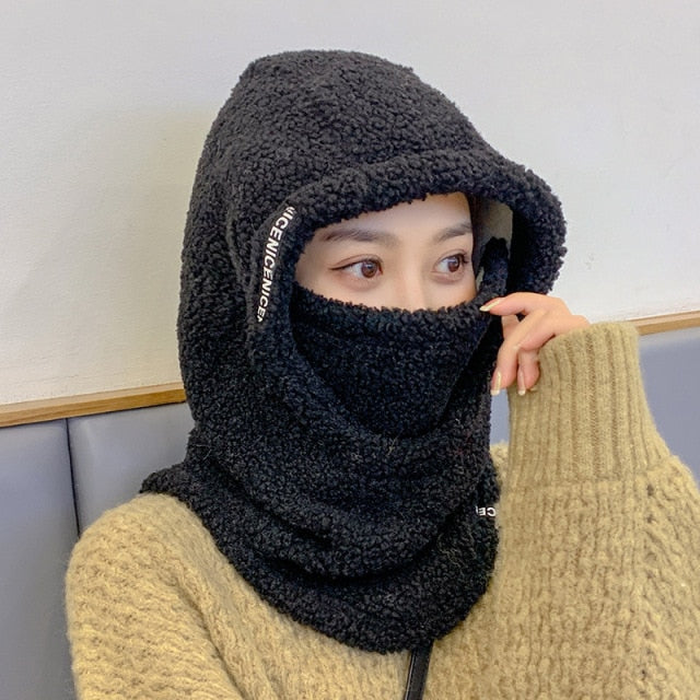 Winter Kapuzen Warmer Dicke Masken Hut