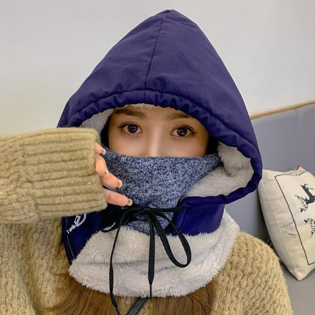 Winter Kapuzen Warmer Dicke Masken Hut