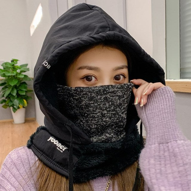 Winter Kapuzen Warmer Dicke Masken Hut