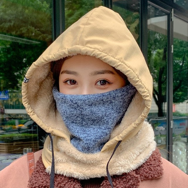 Winter Kapuzen Warmer Dicke Masken Hut