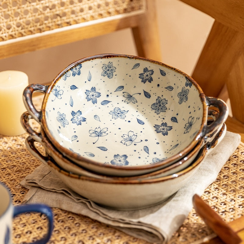 Flora Keramik Pasta Schalen