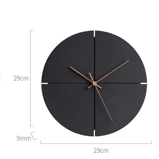 Elegante nordische minimalistische Holz Wand Uhr