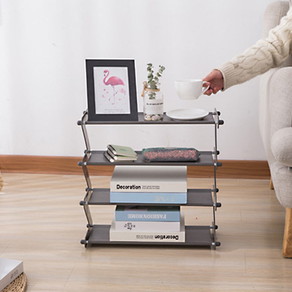Minimal Z Verstellbarer Tischorganisator und Schuhregal