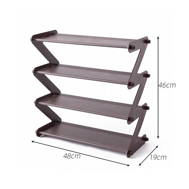Minimal Z Verstellbarer Tischorganisator und Schuhregal
