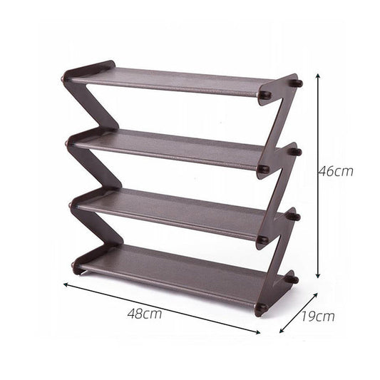Minimal Z Verstellbarer Tischorganisator und Schuhregal