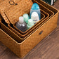 Handgewebte Rattanbox