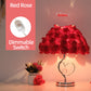 Rose Blüten Nachttischlampe