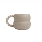 CREAMY BUBBLE HANDLE TASSE