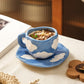 HAND PAINTED CLOUDS KAFFEESET