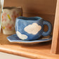 HAND PAINTED CLOUDS KAFFEESET