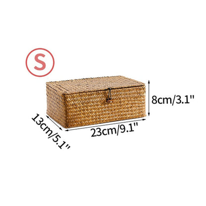 Handgewebte Rattanbox