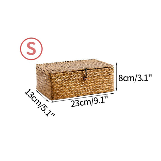 Handgewebte Rattanbox